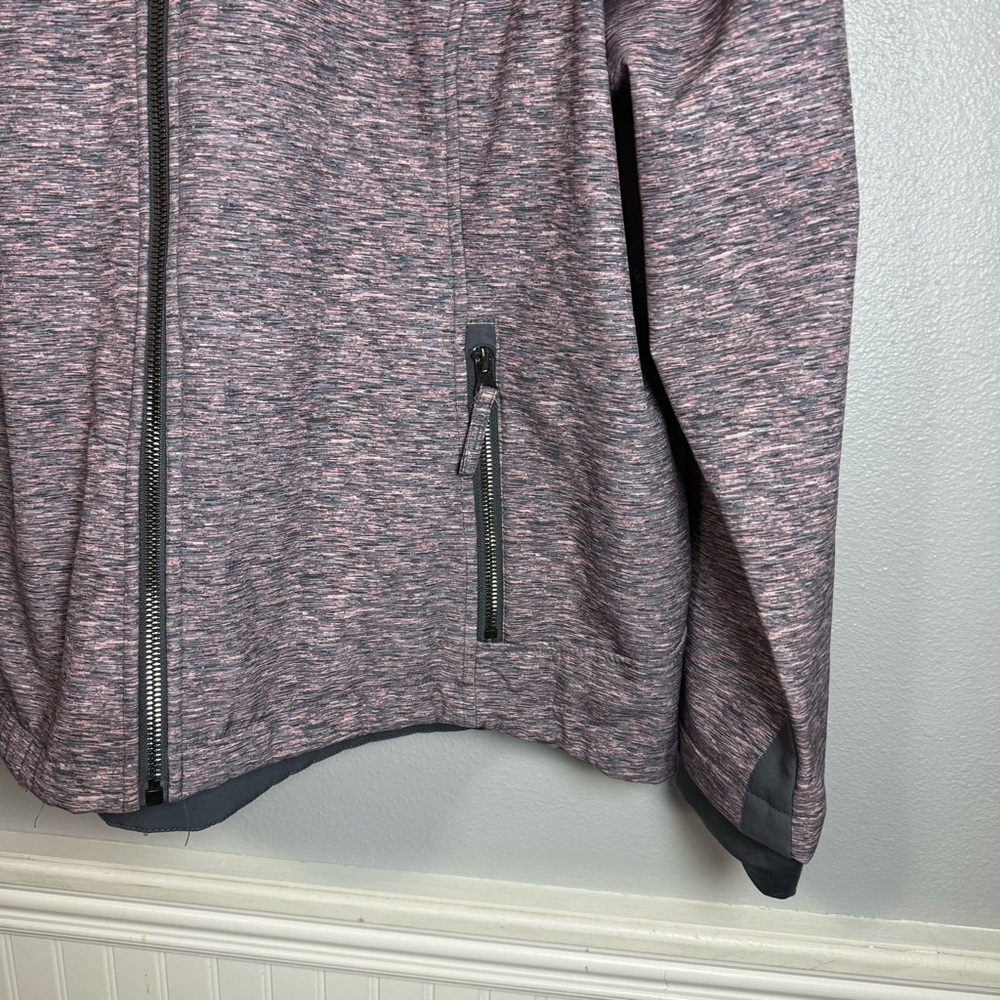 Free Country Women's Heathered Pink and Grey Performance Jacket Size XXL - Picture 3 of 9